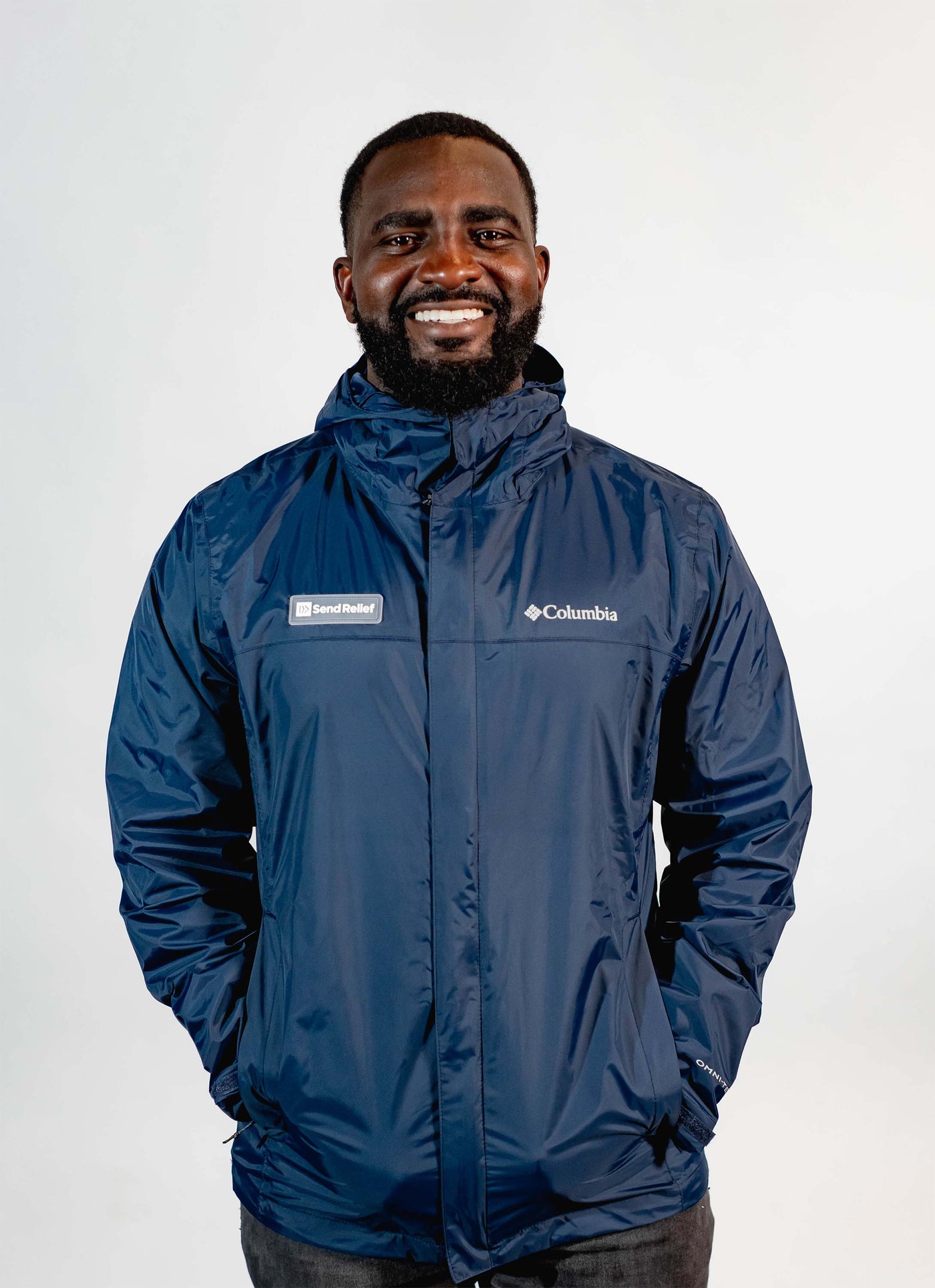 Send Relief Columbia Rain Jacket (Navy)